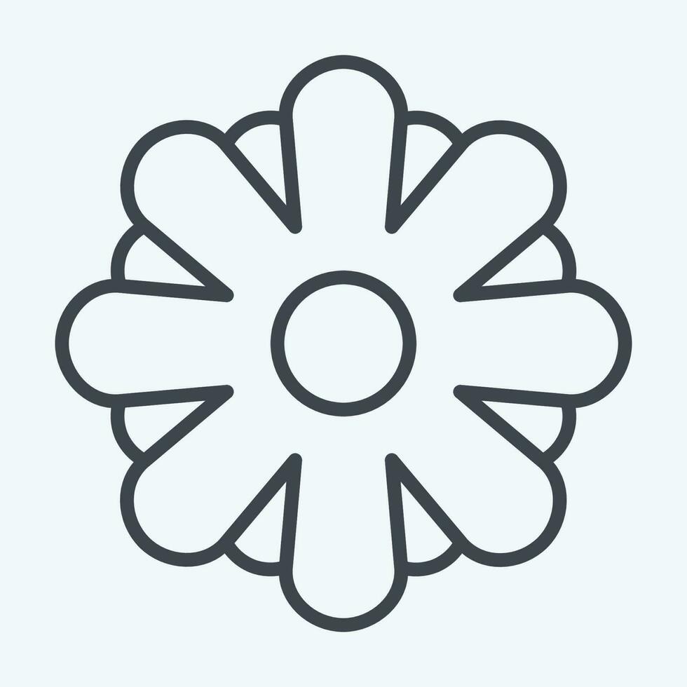 Icon Aster. related to Flowers symbol. line style. simple design editable. simple illustration vector