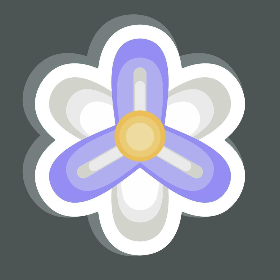Sticker Hyacinth. related to Flowers symbol. simple design editable. simple illustration vector