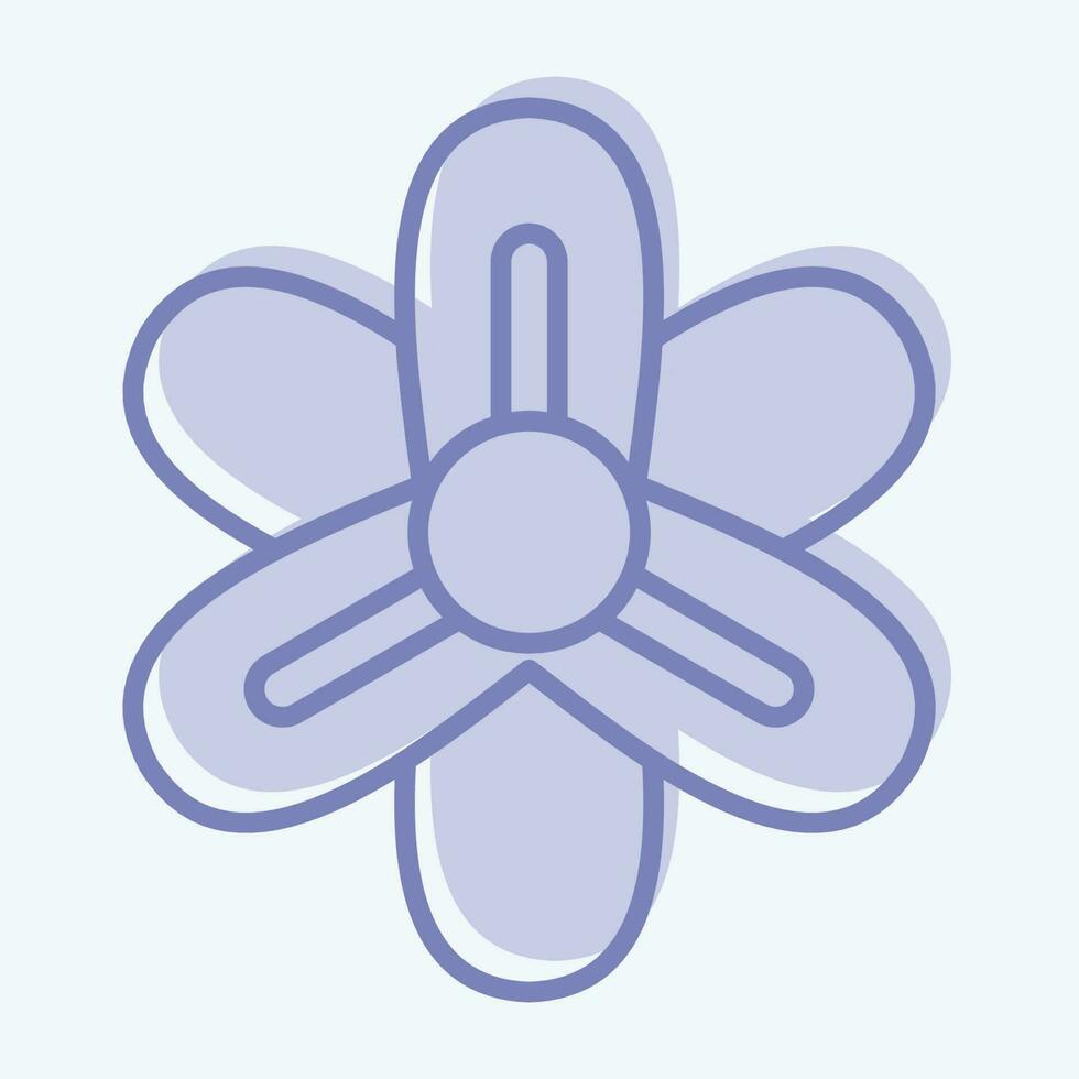 Icon Hyacinth. related to Flowers symbol. two tone style. simple design editable. simple illustration vector