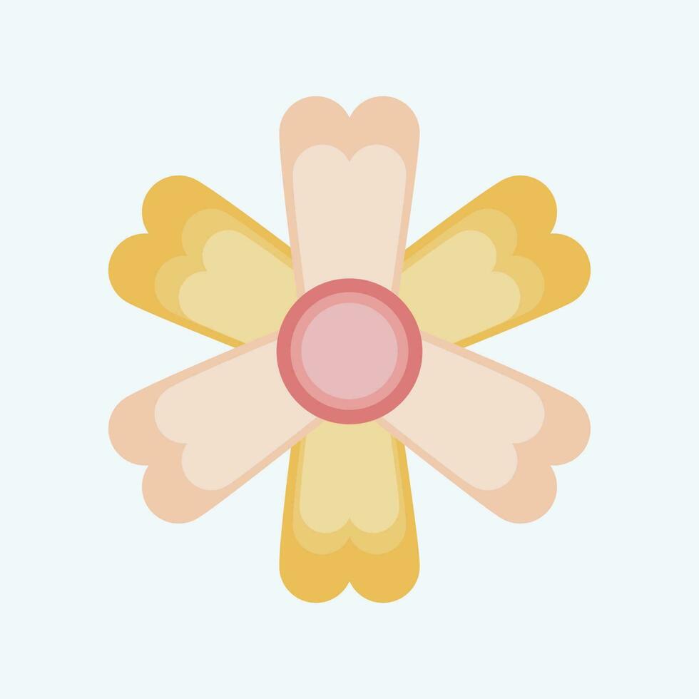Icon Marigold. related to Flowers symbol. flat style. simple design editable. simple illustration vector