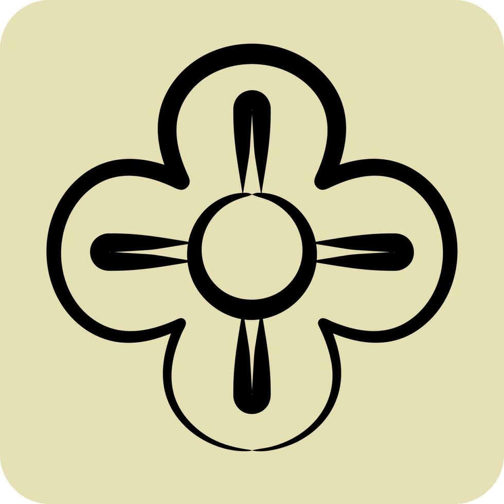 Icon Poppy. related to Flowers symbol. hand drawn style. simple design editable. simple illustration vector