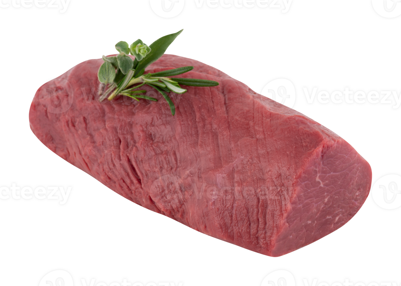 Fresh pork, cut into pieces, steak ready to be grilled with cut out isolated on transparent background png