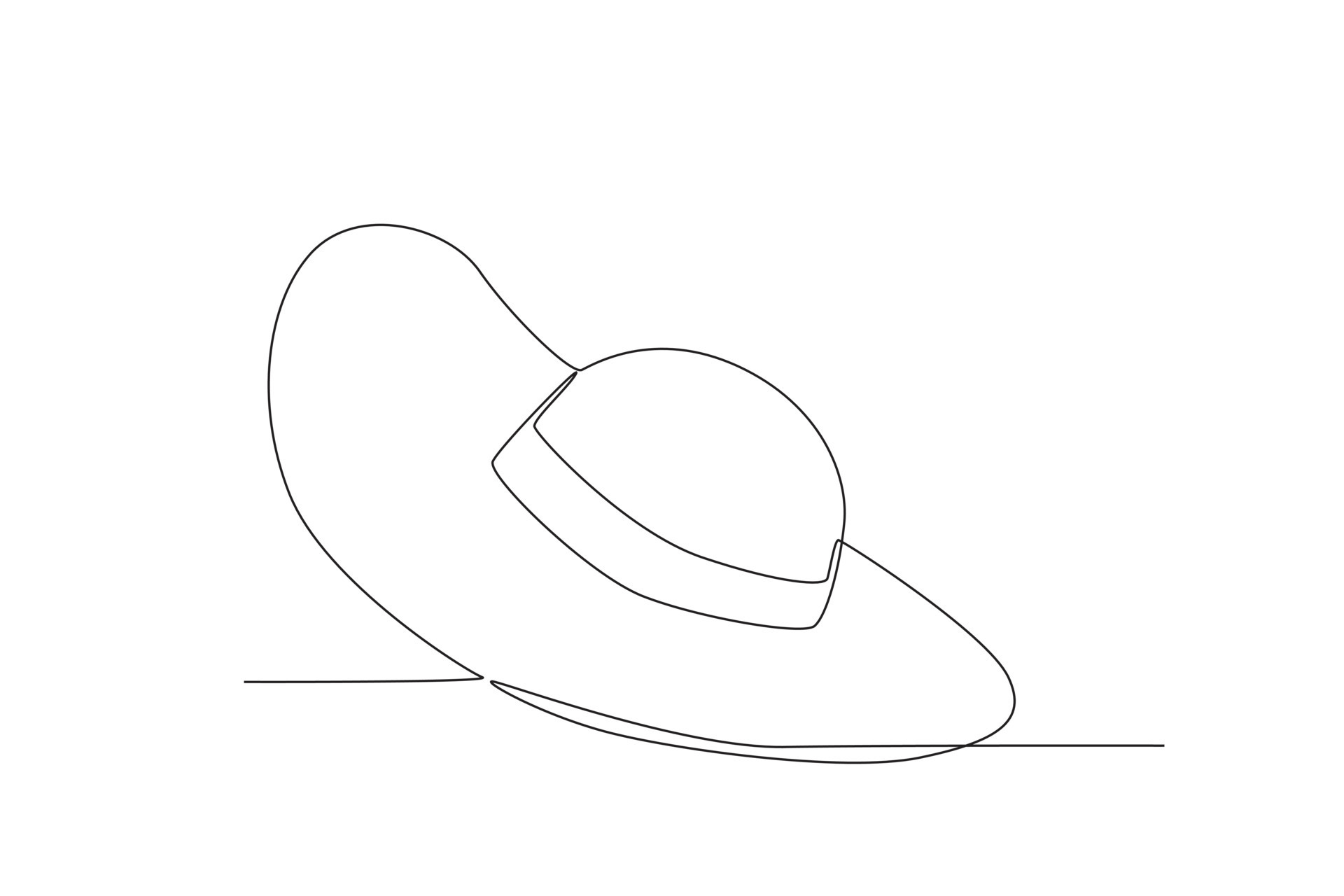 Beautiful hat for summer 24129704 Vector Art at Vecteezy