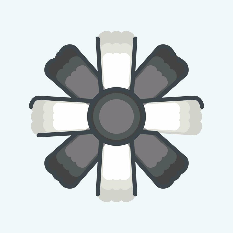 Icon Cosmos. related to Flowers symbol. doodle style. simple design editable. simple illustration vector