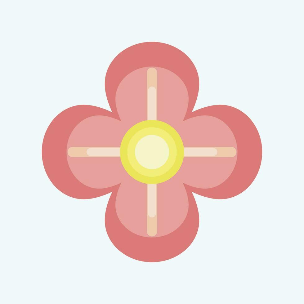 Icon Poppy. related to Flowers symbol. flat style. simple design editable. simple illustration vector