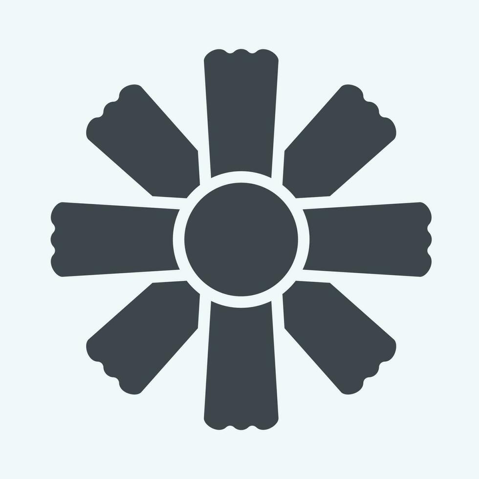 Icon Cosmos. related to Flowers symbol. glyph style. simple design editable. simple illustration vector