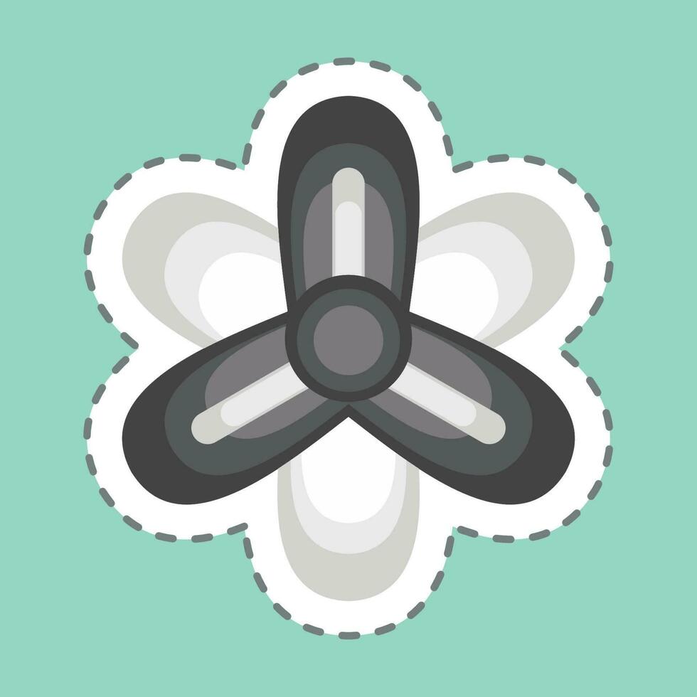 Sticker line cut Hyacinth. related to Flowers symbol. simple design editable. simple illustration vector