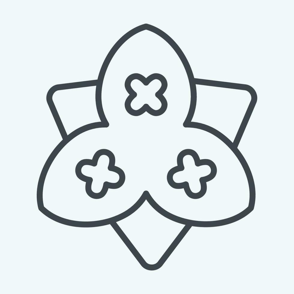 Icon Bougainvillea. related to Flowers symbol. line style. simple design editable. simple illustration vector