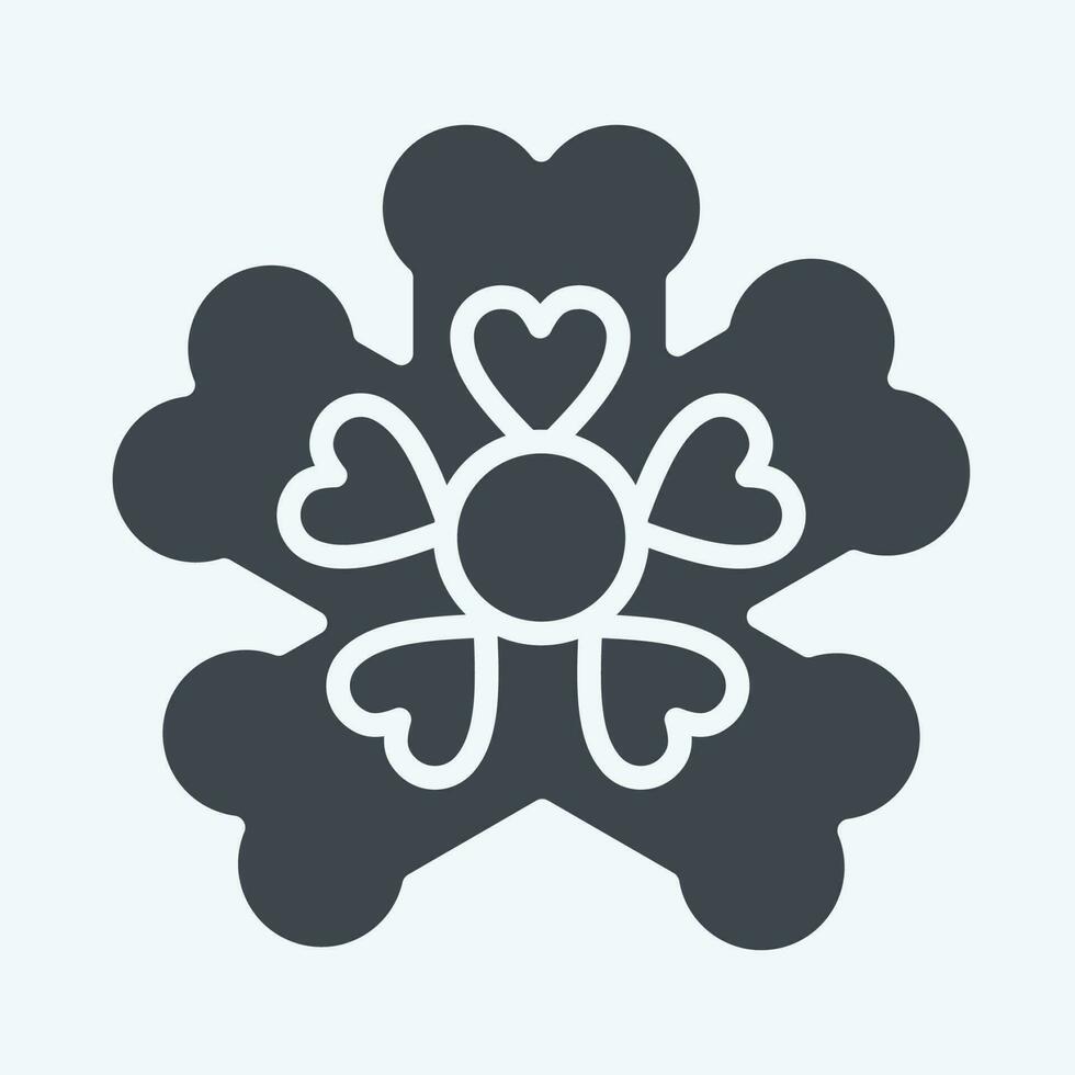 Icon Primrose. related to Flowers symbol. glyph style. simple design editable. simple illustration vector