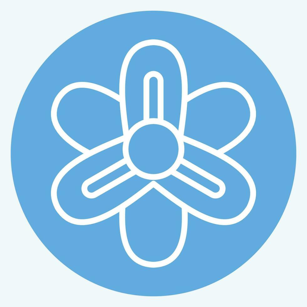 Icon Hyacinth. related to Flowers symbol. blue eyes style. simple design editable. simple illustration vector