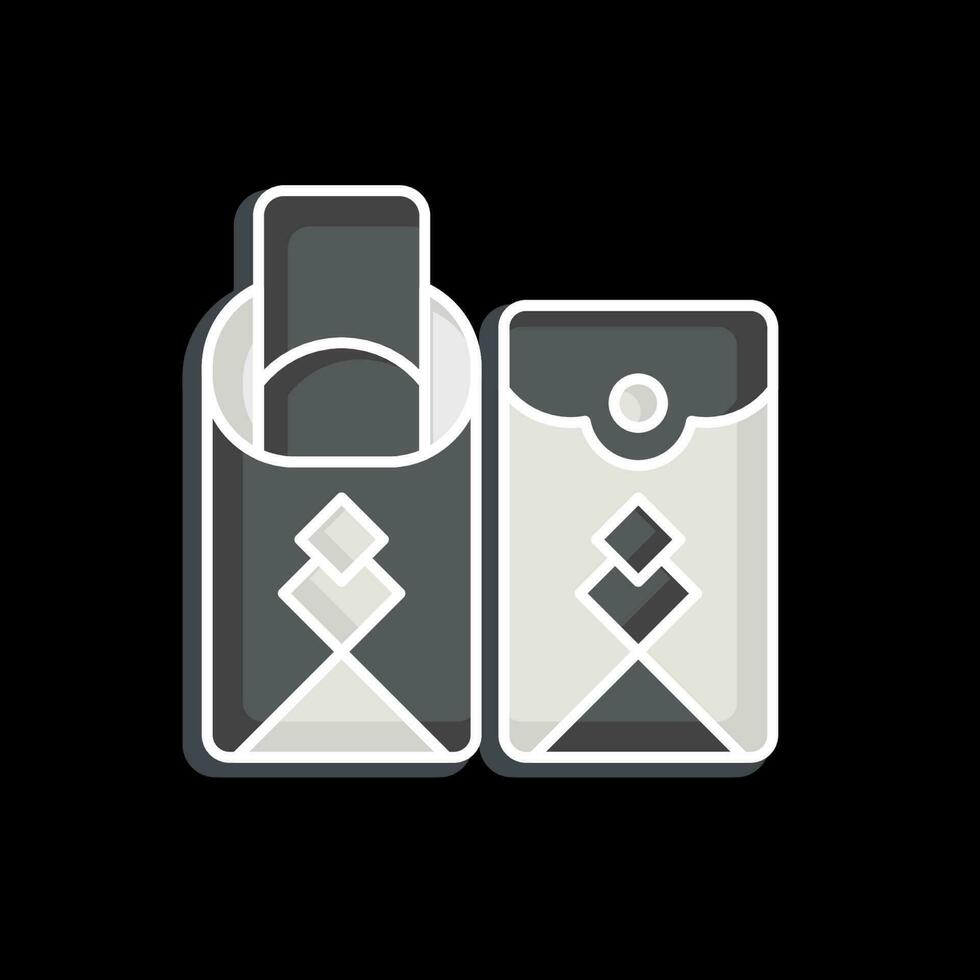 Icon Angpao. related to Chinese New Year symbol. glossy style. simple design editable vector