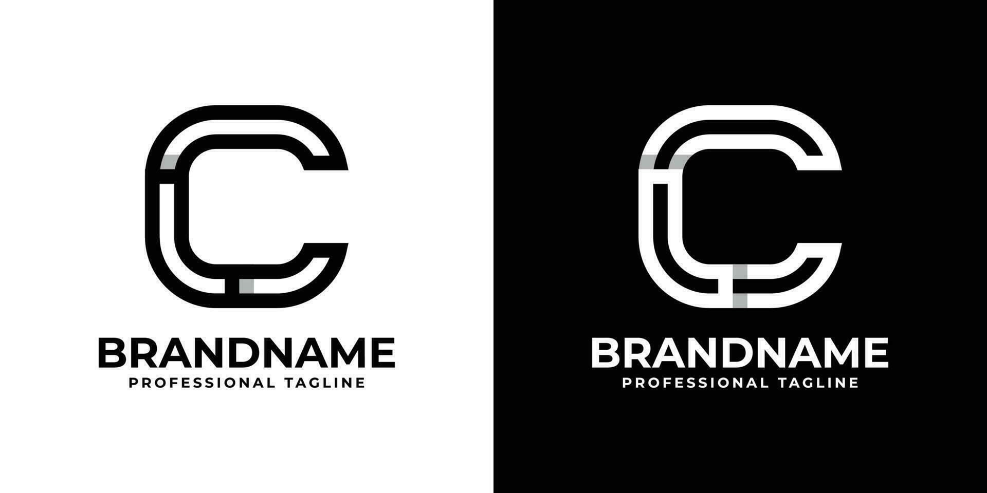 Letter CL or LC Monogram Logo, suitable for any business with CL or LC initials vector