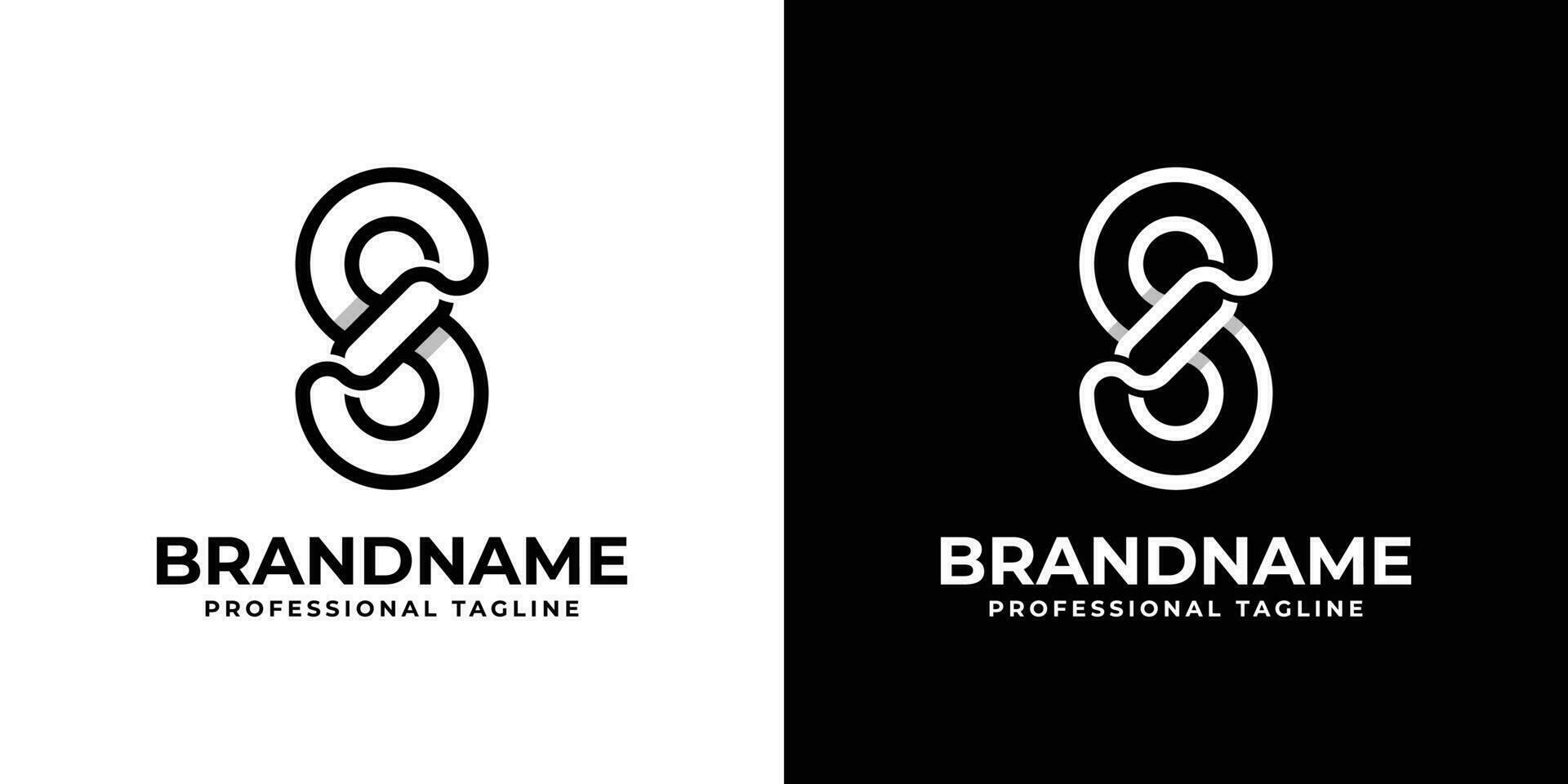 Letter S Chain Logo, suitable for any business related tom chain with S initial. vector