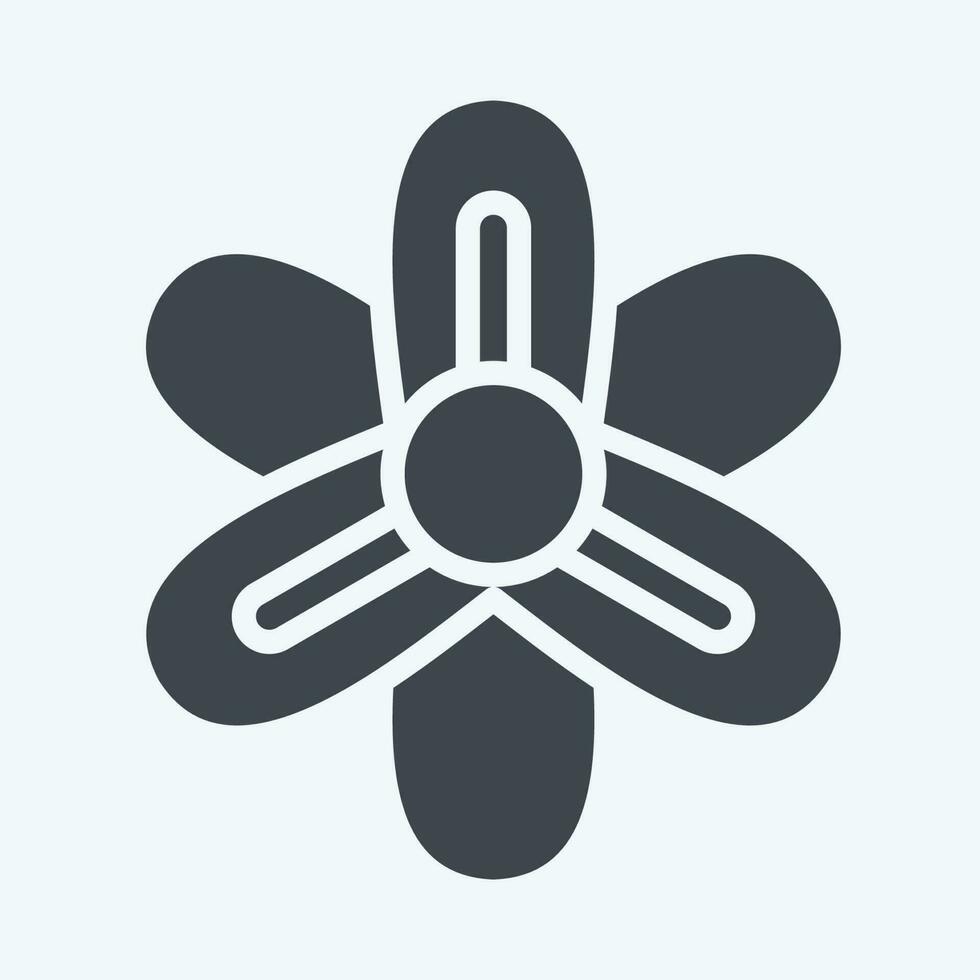 Icon Hyacinth. related to Flowers symbol. glyph style. simple design editable. simple illustration vector