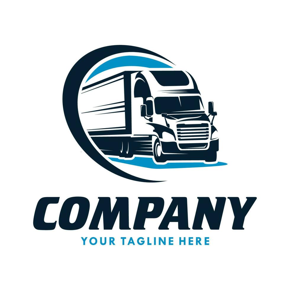 Truck Company Transportation Logo Illustration vector