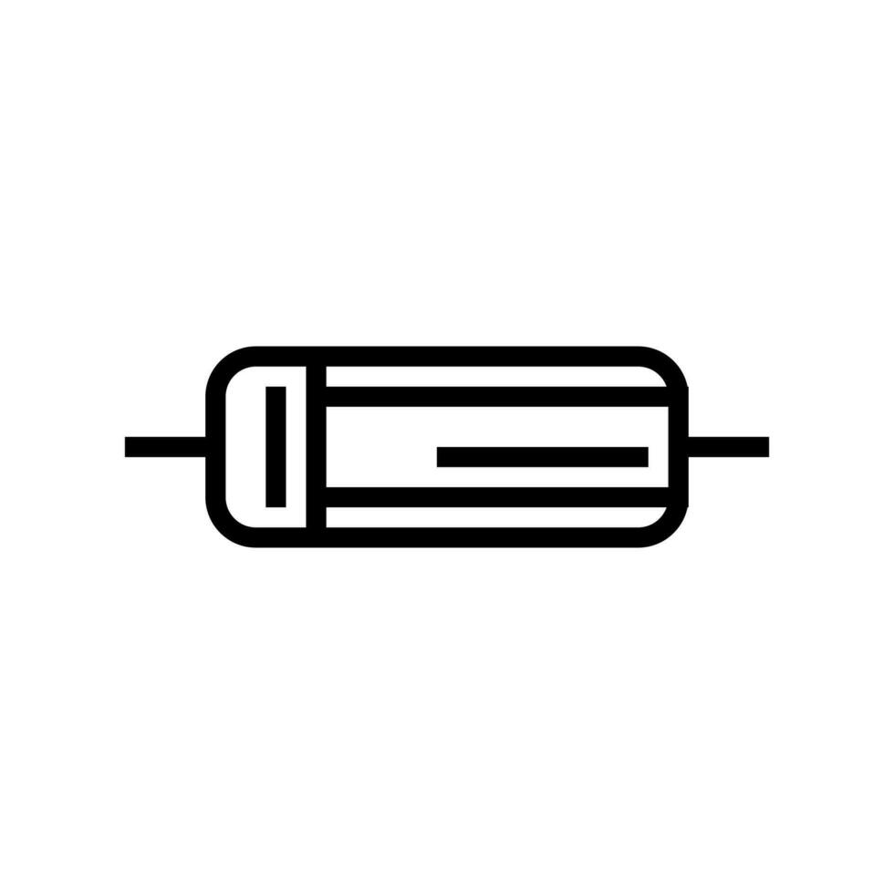 diode electronic component line icon vector illustration