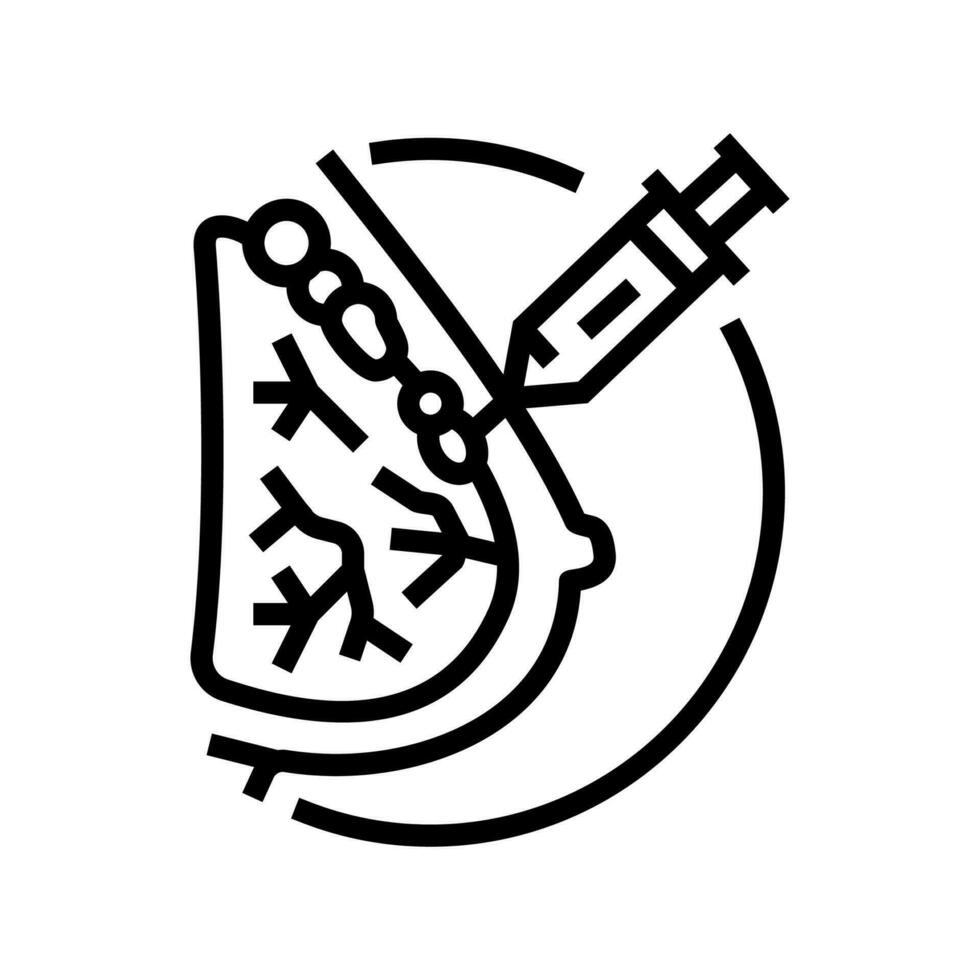fat transfer breast augmentation surgery line icon vector illustration