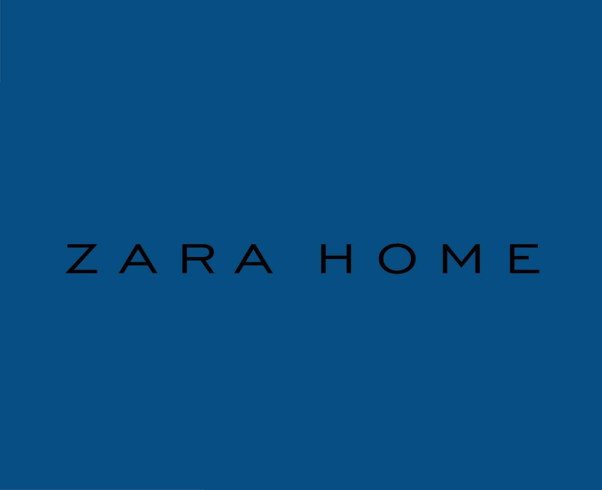 Zara Home Brand Symbol Black Logo Clothes Design Icon Abstract Vector