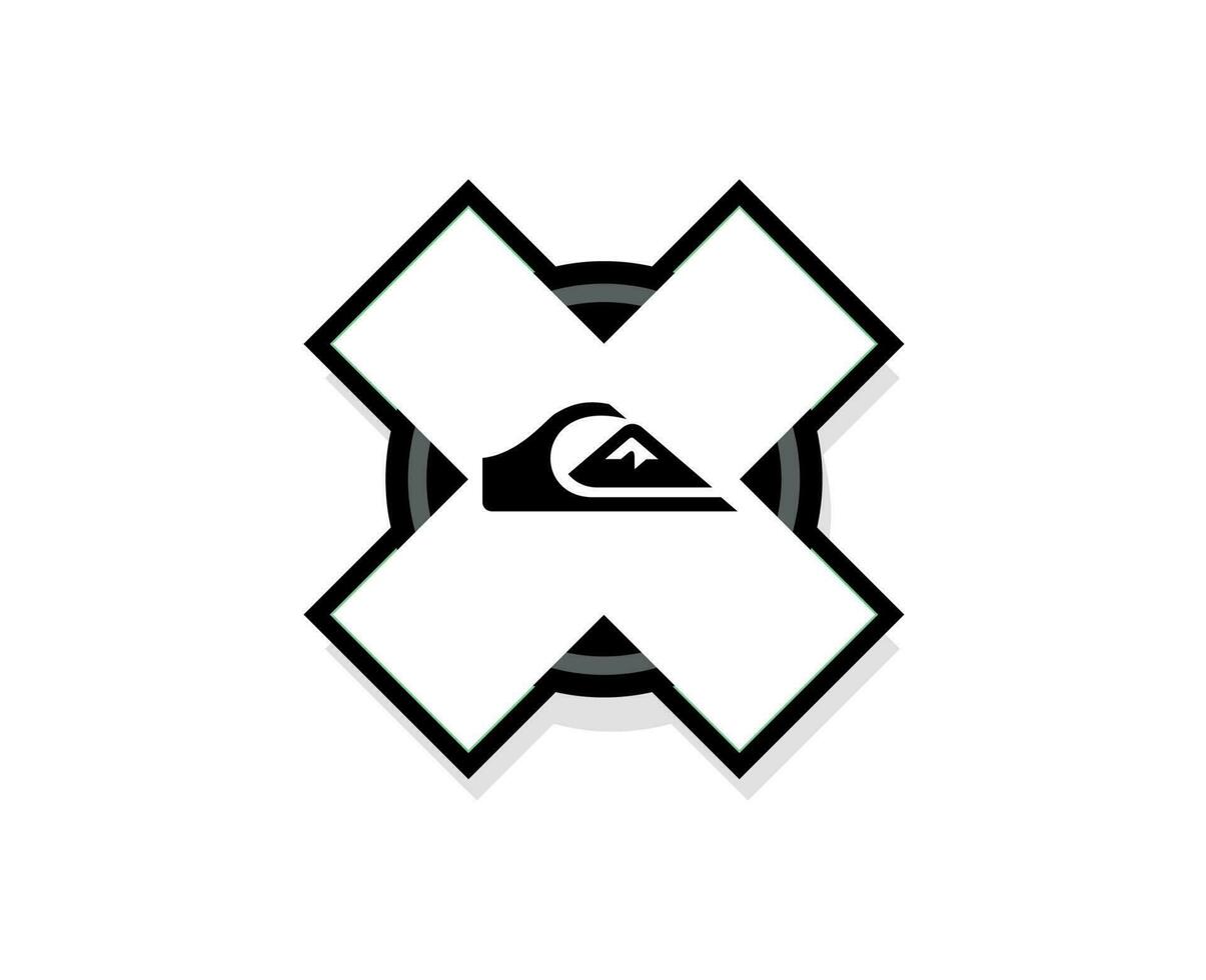 Quiksilver Roxy Brand Logo Symbol Clothes Design Icon Abstract Vector Illustration
