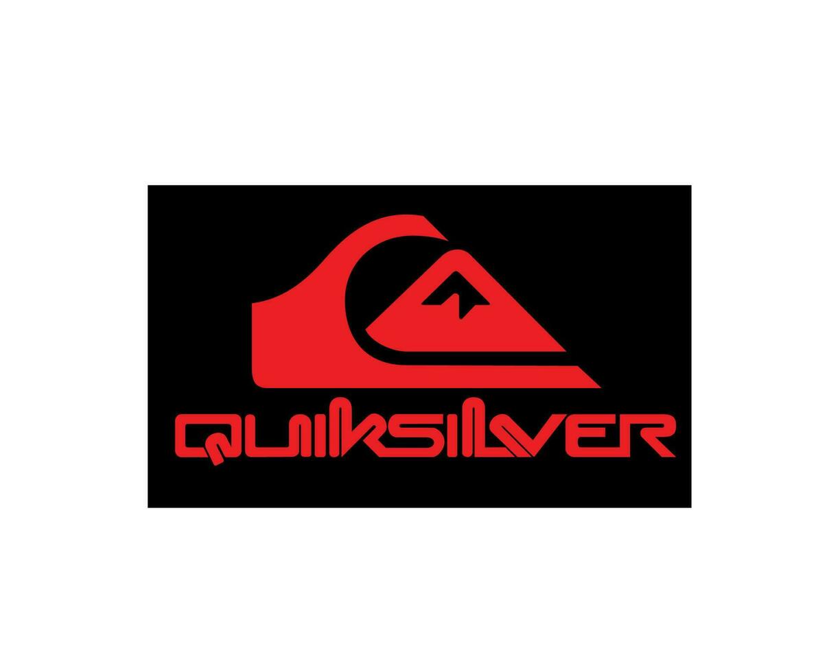 Quiksilver Brand Logo Black And Red Symbol Clothes Design Icon Abstract ...