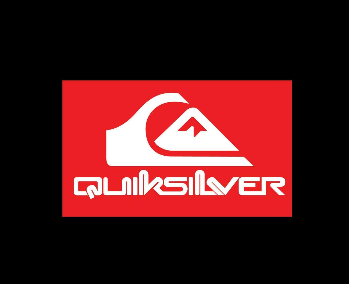 Quiksilver Brand Logo Symbol Clothes Design Icon Abstract Vector Illustration With Black Background