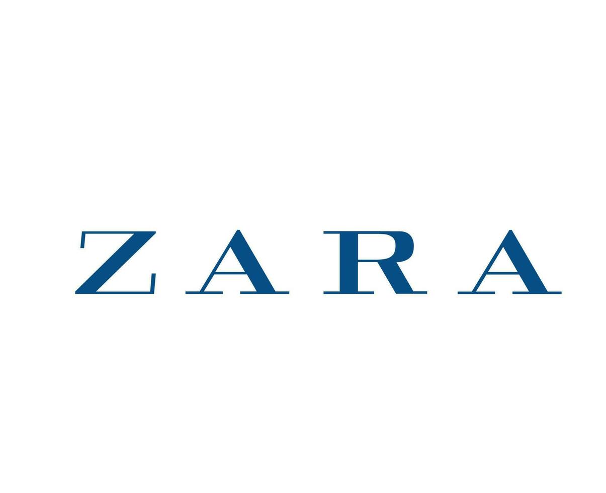 Zara Brand Symbol Logo Clothes Design Icon Abstract Vector Illustration