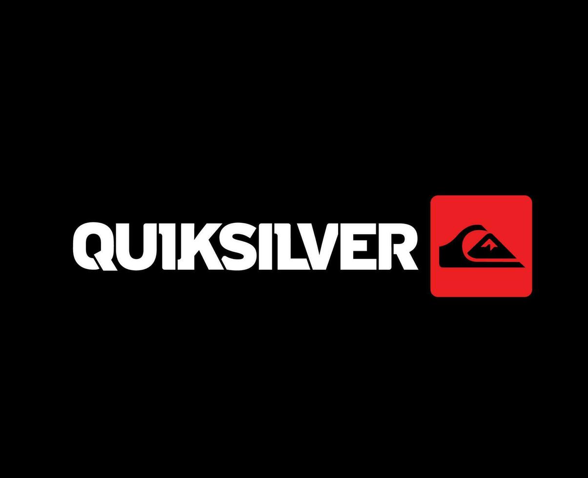 Quiksilver Symbol Brand Clothes Logo Design Icon Abstract Vector Illustration With Black Background