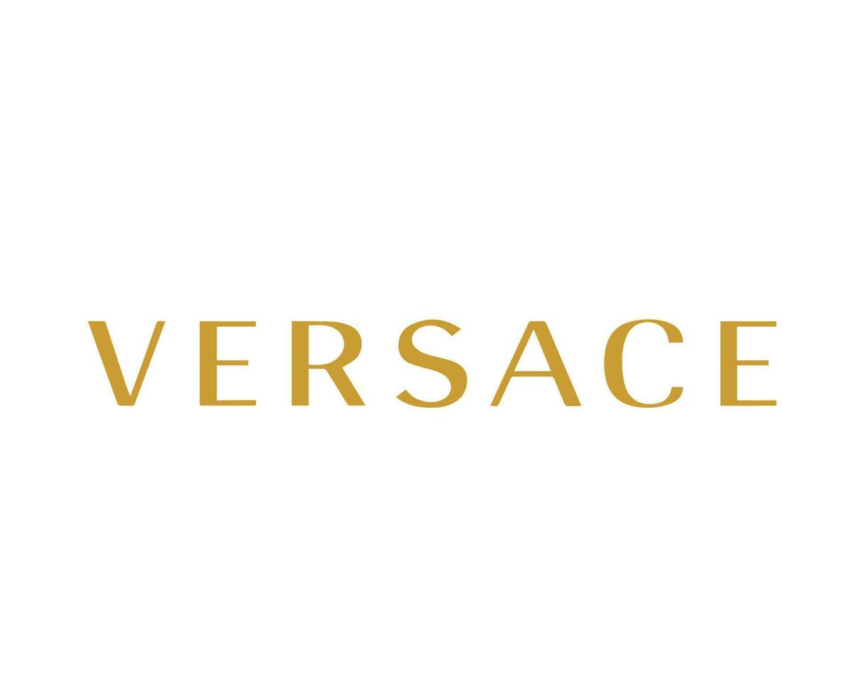 Versace Brand Logo Name Symbol Clothes Design Icon Abstract Vector Illustration