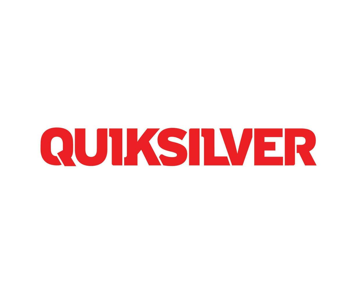 Quiksilver Symbol Brand Clothes Logo Red Design Icon Abstract Vector Illustration