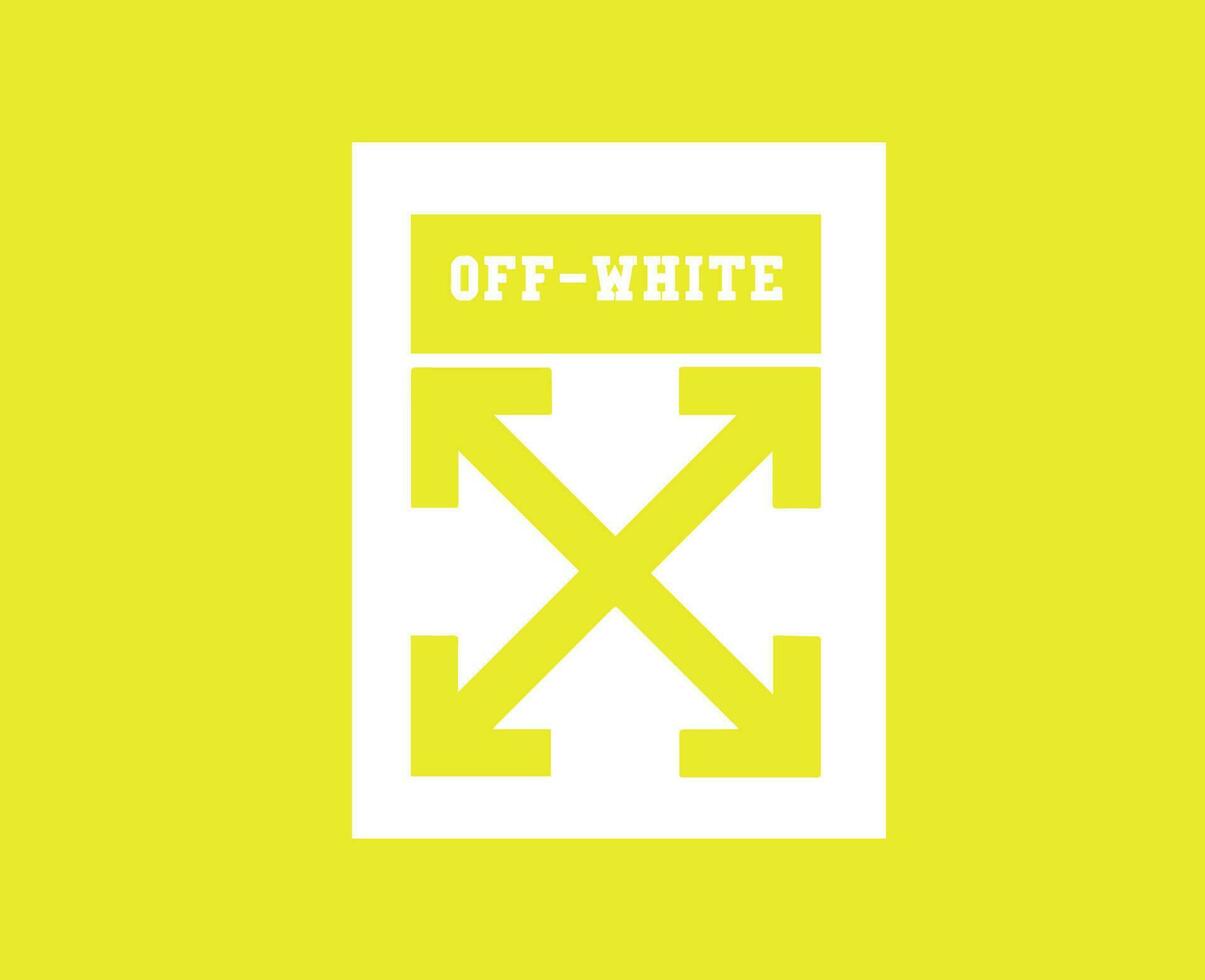 Off-White Logo With Name Black Symbol Clothes Design Icon Abstract Vector Illustration