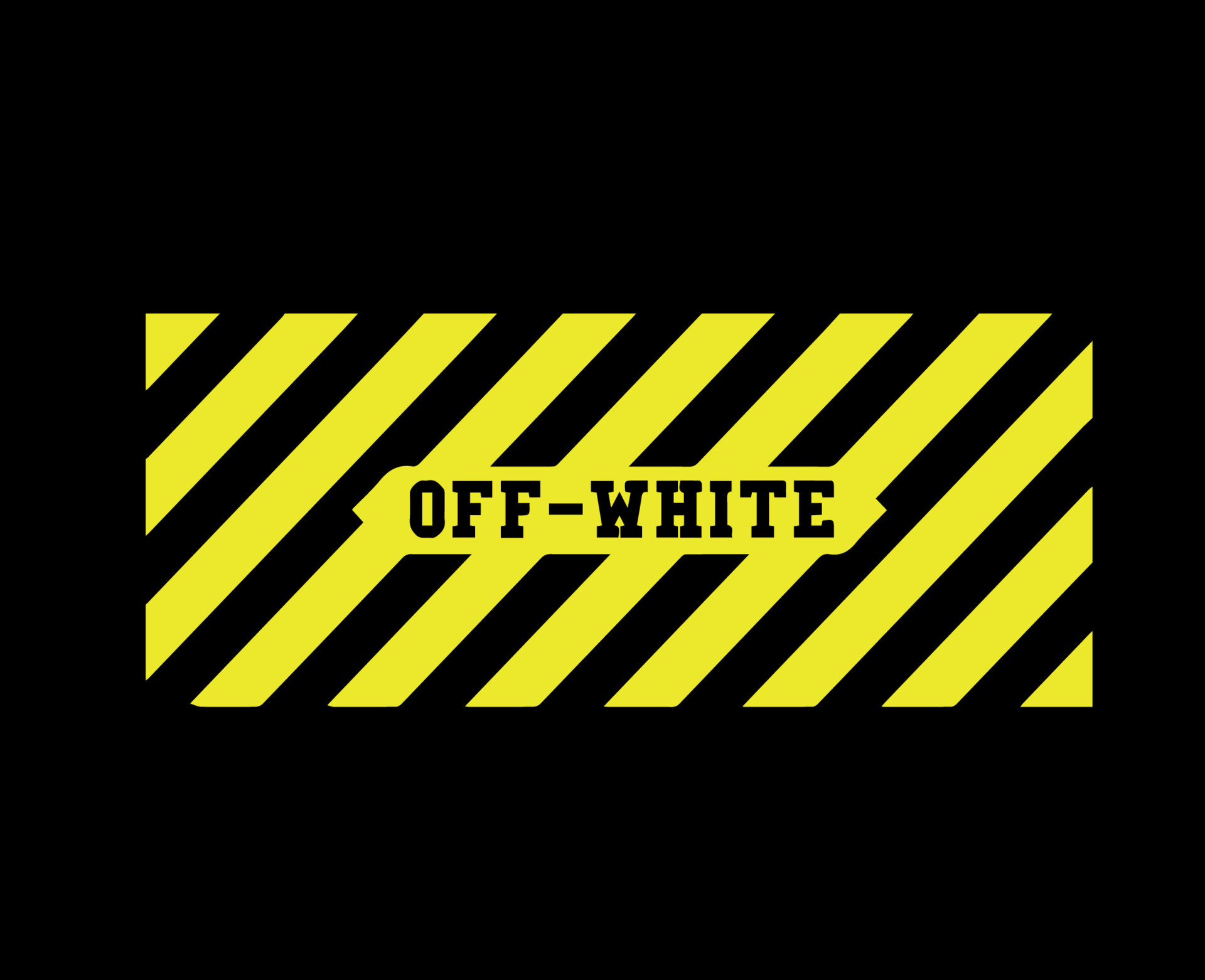 Off white 2025 yellow logo