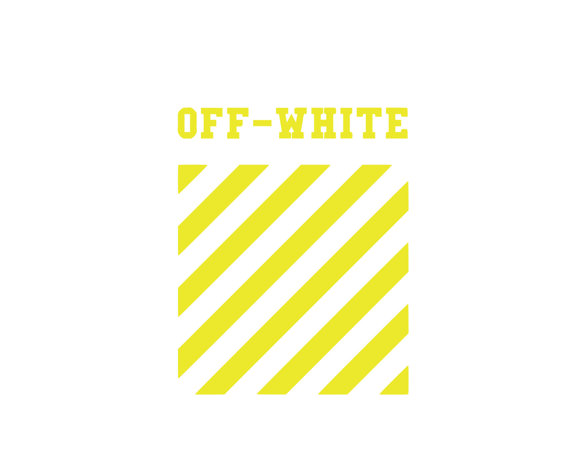 Off-White Symbol With Name Yellow Logo Clothes Design Icon Abstract Vector  Illustration 24131497 Vector Art at Vecteezy