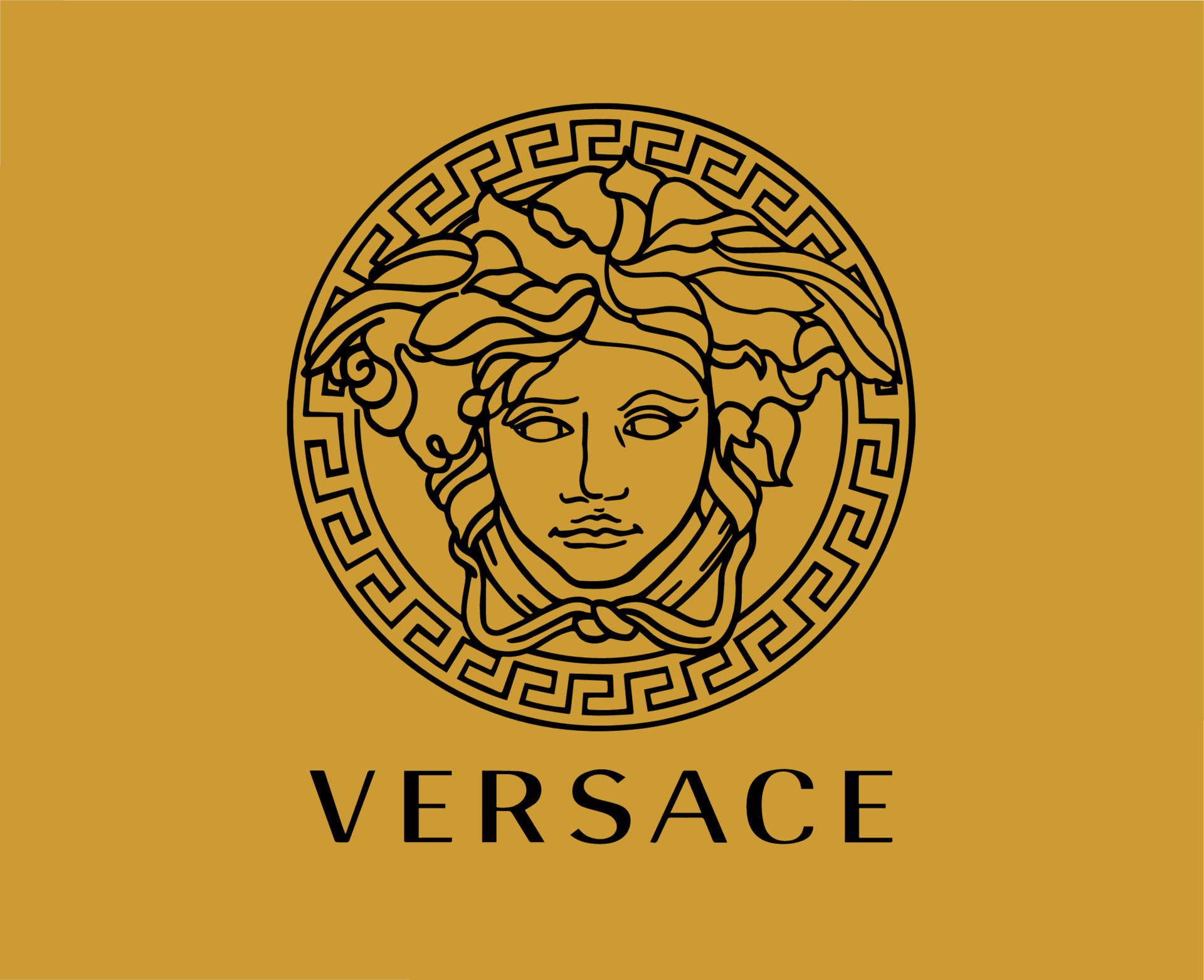 Versace Brand Logo Black Symbol Clothes Design Icon Abstract Vector ...