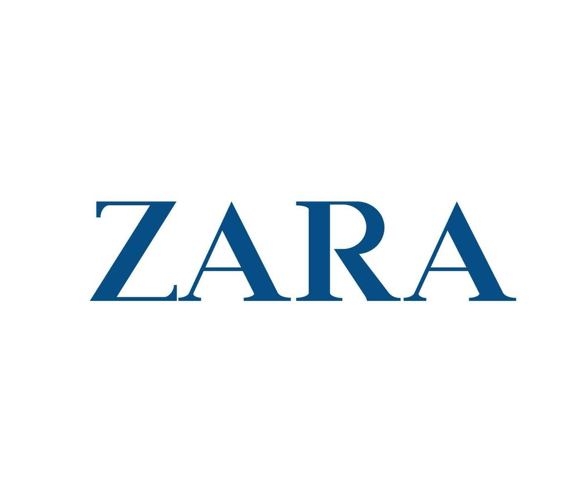 Zara Brand Logo Symbol Clothes Design Icon Abstract Vector Illustration