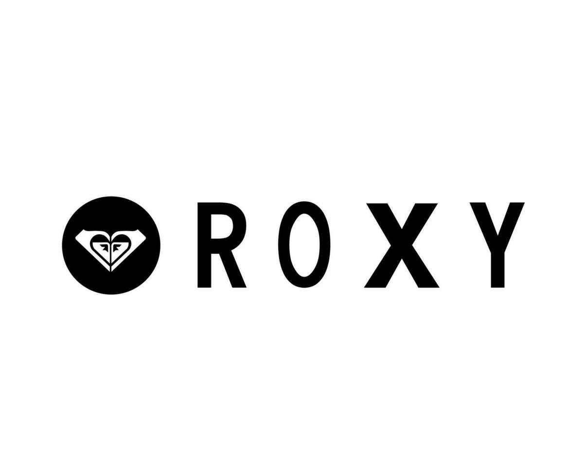 Quiksilver Roxy Logo Brand Black Symbol Clothes Abstract Design Icon Vector Illustration