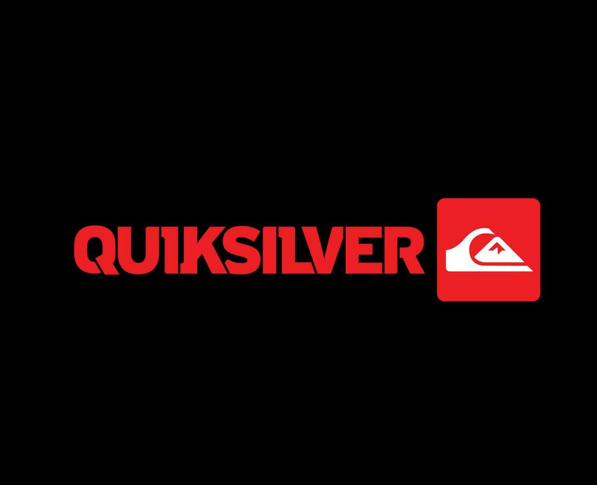 Quiksilver Symbol Brand Clothes Logo Abstract Design Icon Vector Illustration With Black Background