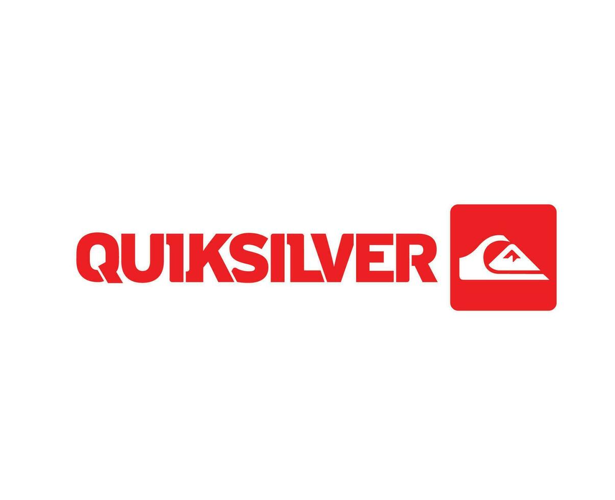 Quiksilver Symbol Brand Clothes Red Logo Design Icon Abstract Vector Illustration