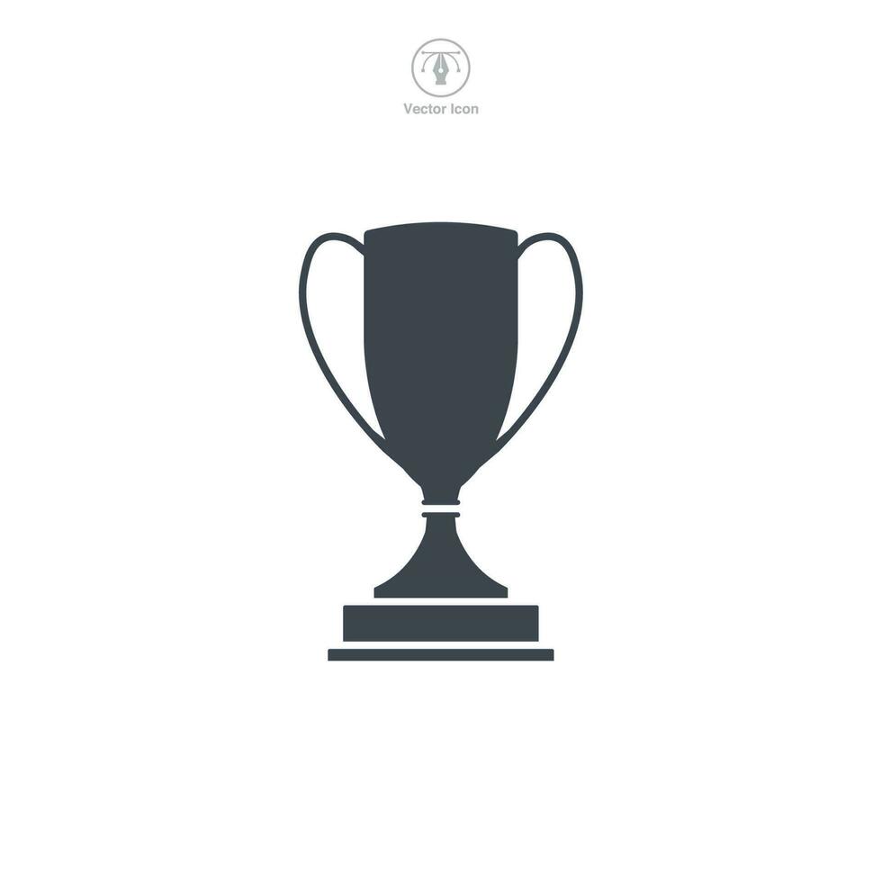 Trophy icon symbol template for graphic and web design collection logo vector illustration