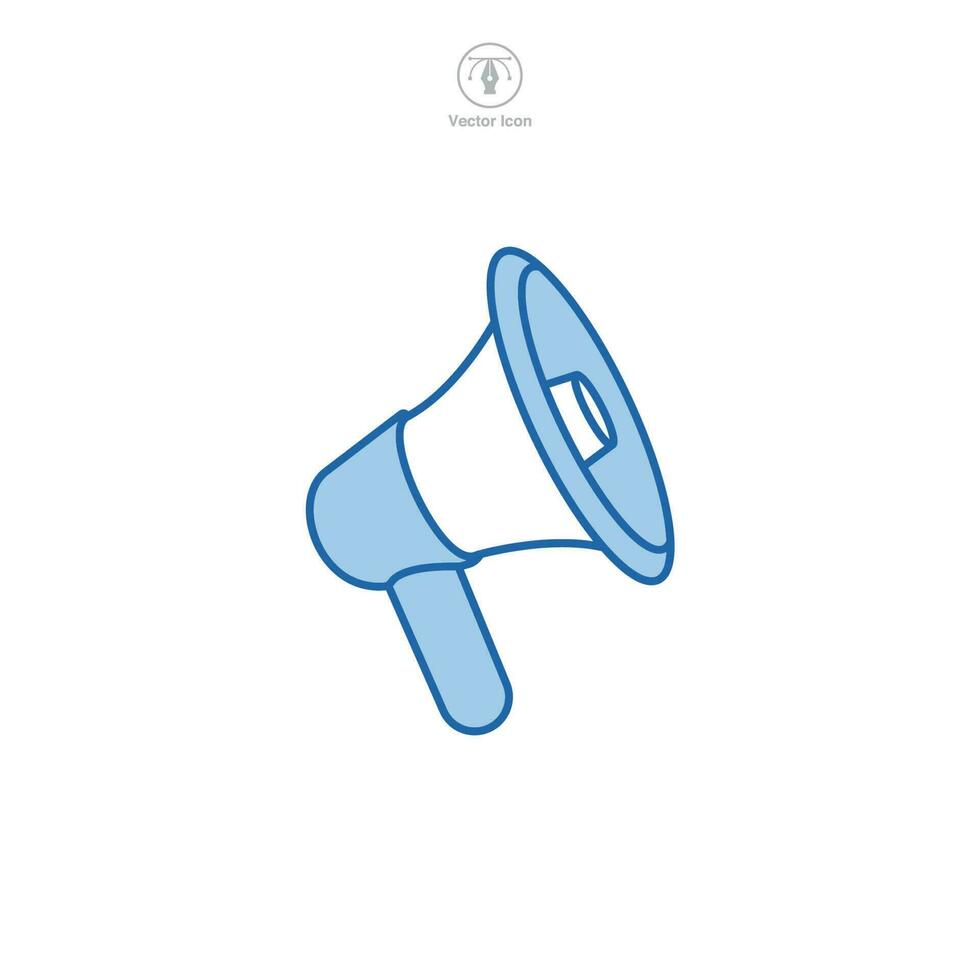 Megaphone icon symbol template for graphic and web design collection logo vector illustration