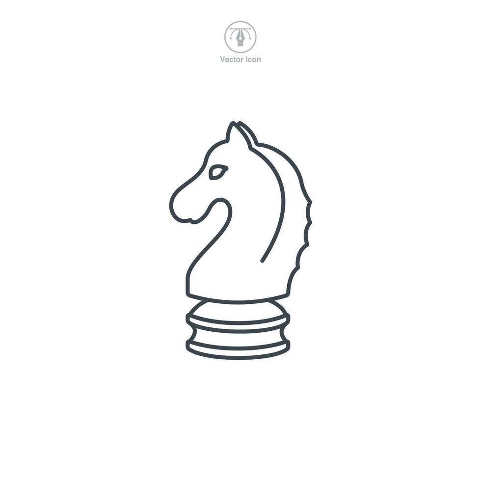 Chess Piece icon symbol template for graphic and web design collection logo vector illustration