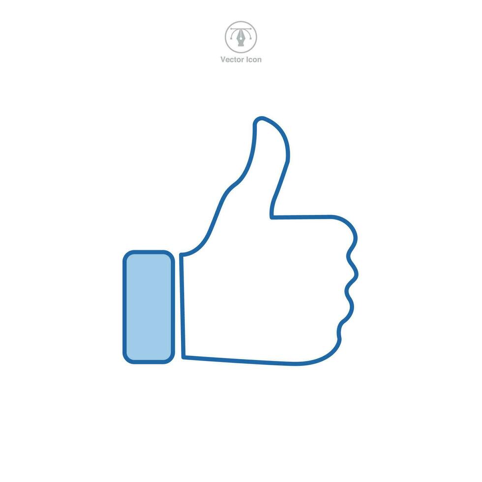 Thumbs Up icon symbol template for graphic and web design collection logo vector illustration