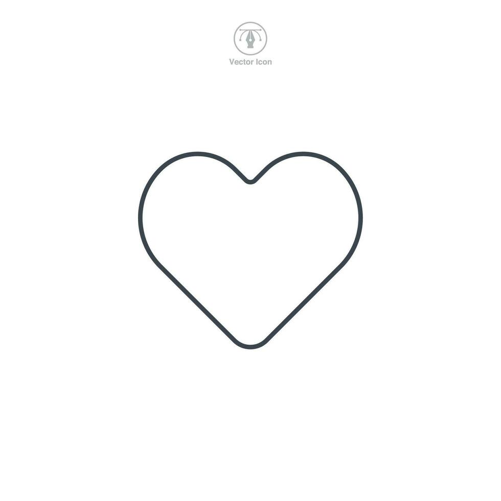 corazón icono símbolo modelo para gráfico y web diseño colección logo vector ilustración