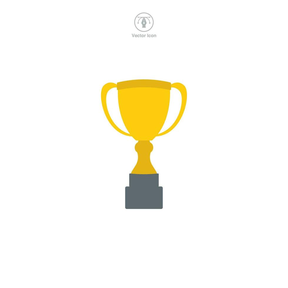 Trophy icon symbol template for graphic and web design collection logo vector illustration