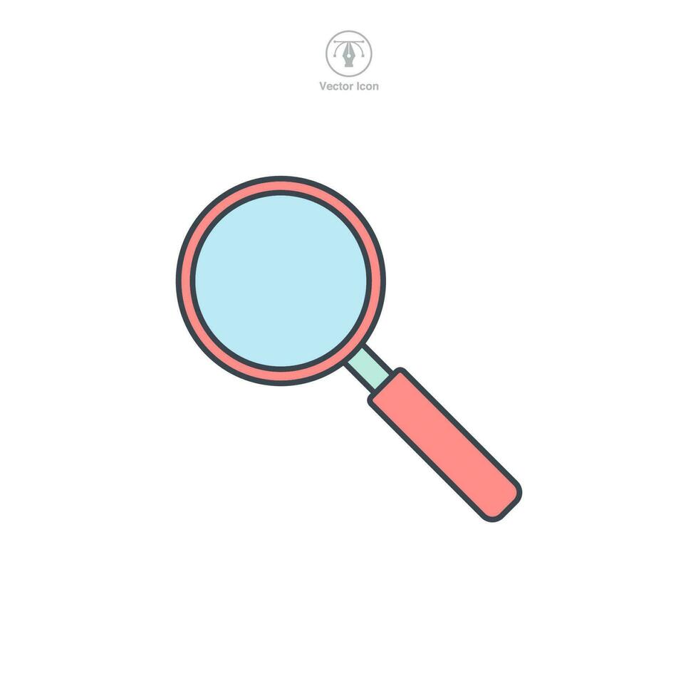 Magnifying Glass icon symbol template for graphic and web design collection logo vector illustration