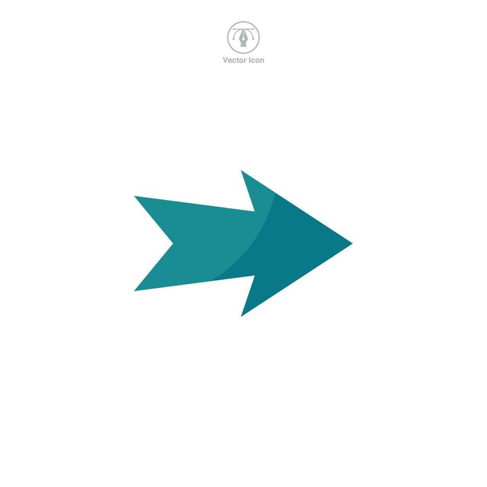 Right Arrow icon symbol template for graphic and web design collection logo vector illustration