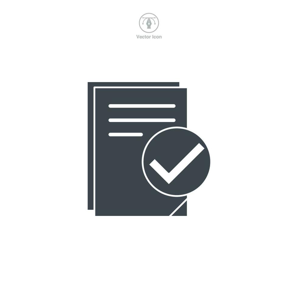 Document icon symbol template for graphic and web design collection logo vector illustration