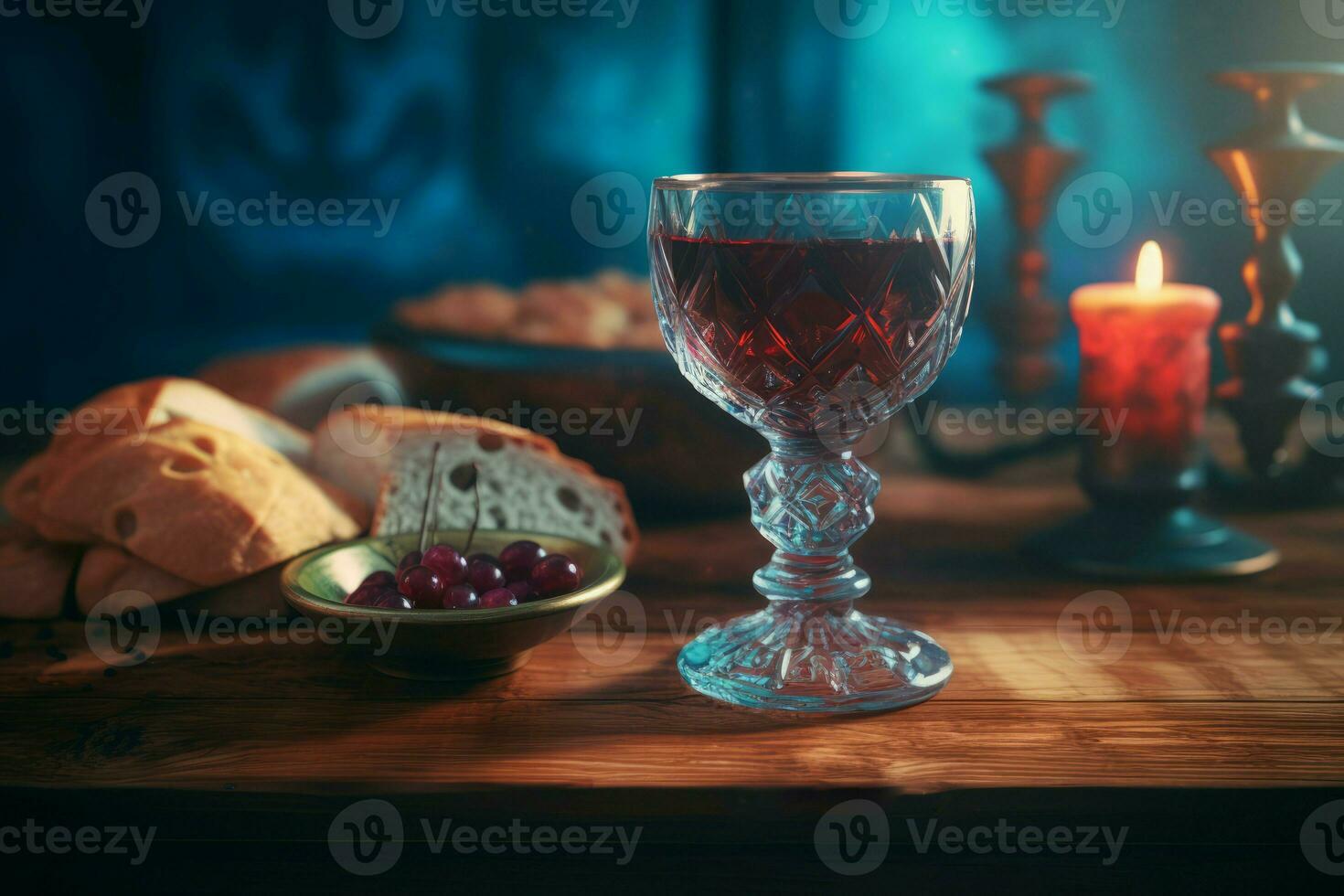 Holy communion table. Generate Ai photo