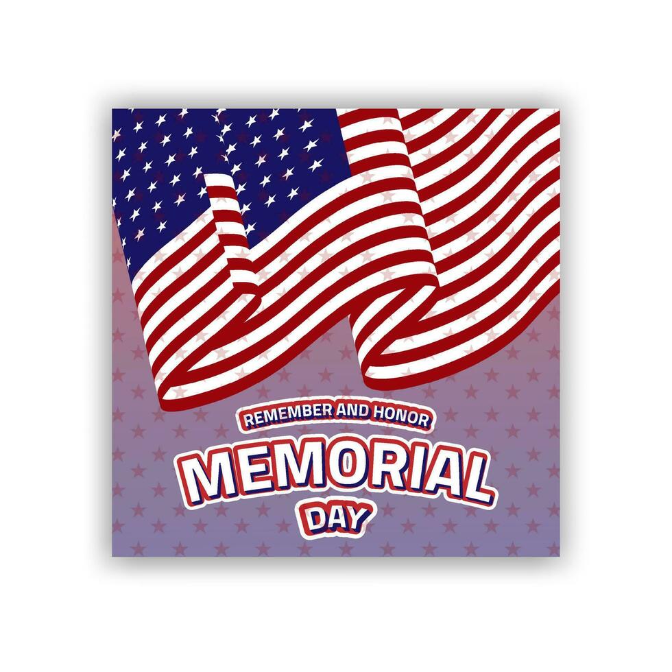 New Memorial Day Vector Design. Memorial Day