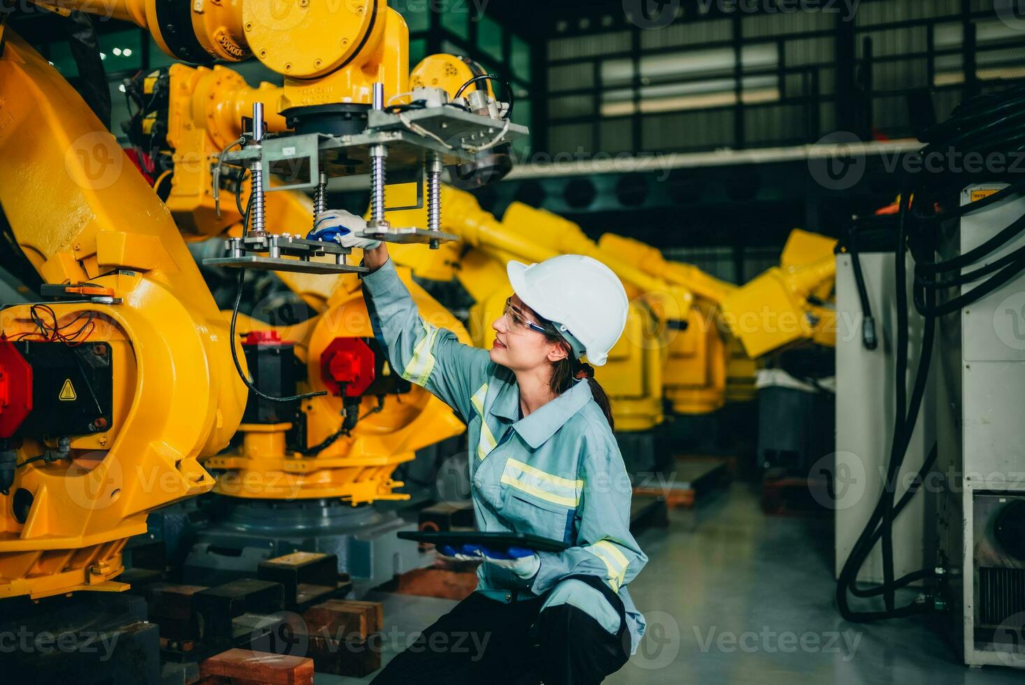 Robotic engineer conduct regular maintenance by inspecting, testing, and running software test to ensure robot stay in standard condition.Recording, reporting damaged, uncompleted items to supervisor photo
