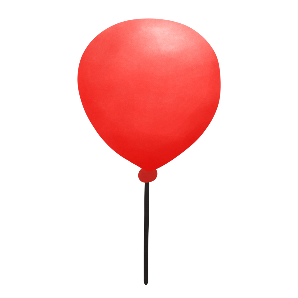 rot Ballon im Aquarell png